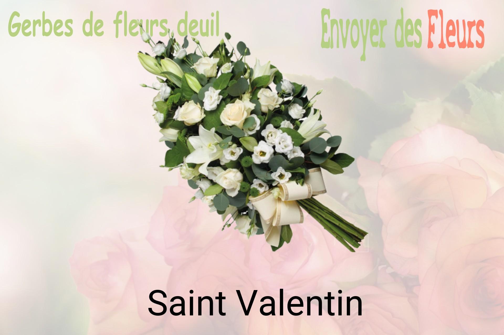 Gerbe de fleurs de deuil livrée à Saint-Valentin